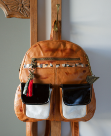 Backpack Jimena Black and White