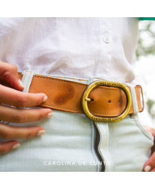 Terracotta Leather Belt