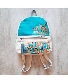 Triana Leather Backpack Art